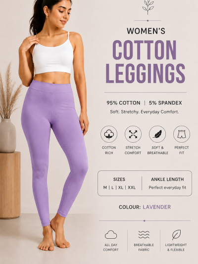 Ankle length leggings - Lavender
