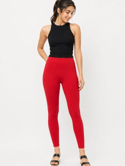Ankle length leggings - Red
