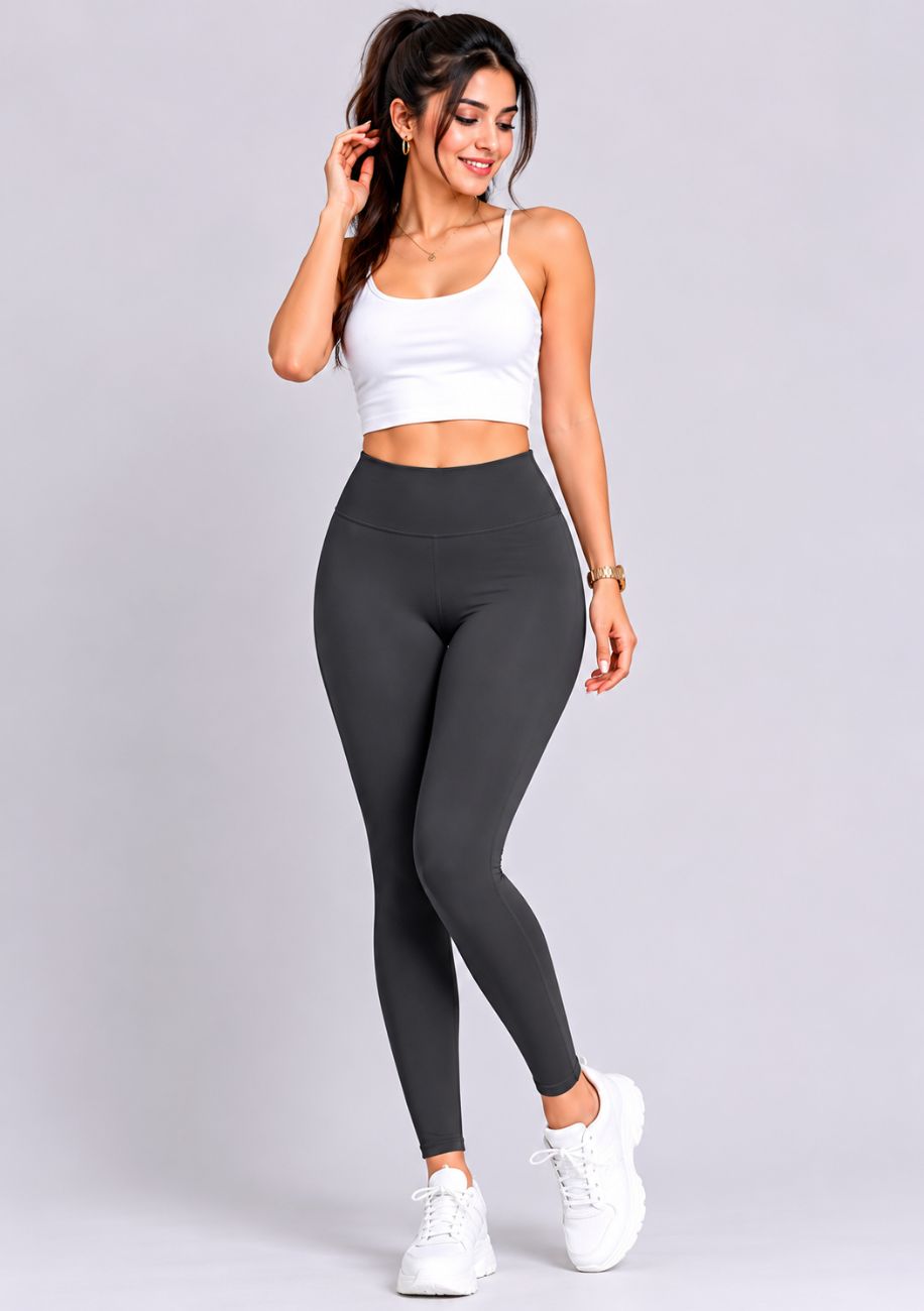 Ankle length leggings - Charcoal Gray